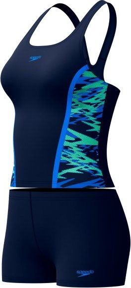 Speedo - Women's Hyperboom Splice Tankini Set - Tankini Gr 34 blau