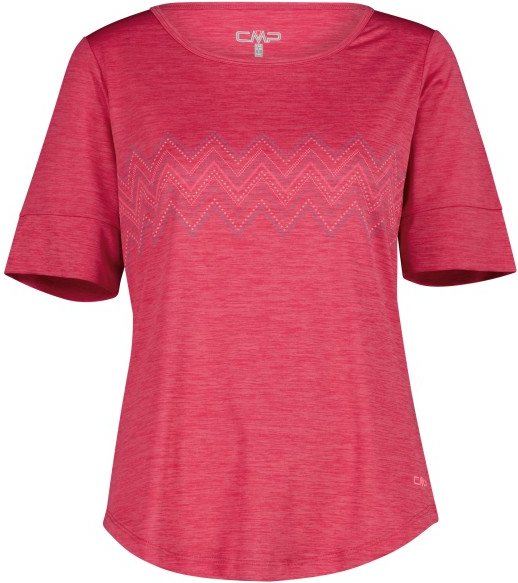 CMP - Women's Light Melange T-Shirt - Funktionsshirt Gr 48 rot/rosa