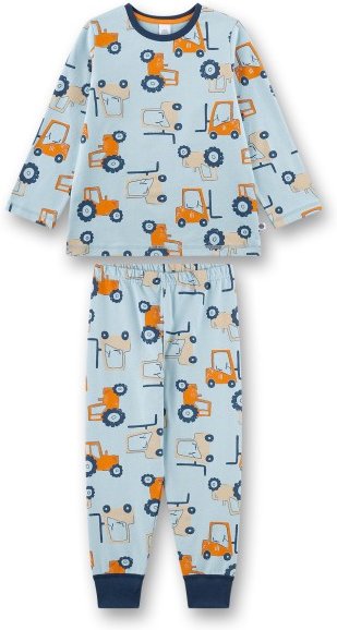 Sanetta - Kid's Pyjama Long AOP 233625 - Schlafanzug Gr 128 grau