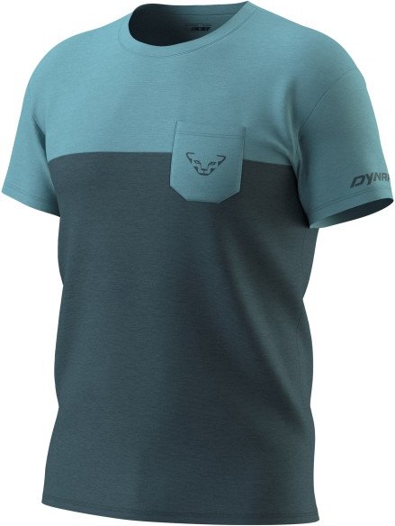 Dynafit - Transalper Pocket S/S Tee - Laufshirt Gr M blau