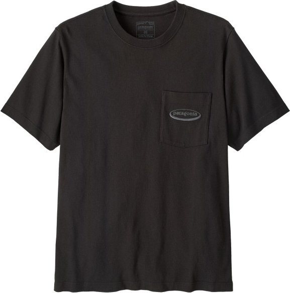 Patagonia - MW '95 Oval Logo Pocket Tee - T-Shirt Gr L schwarz
