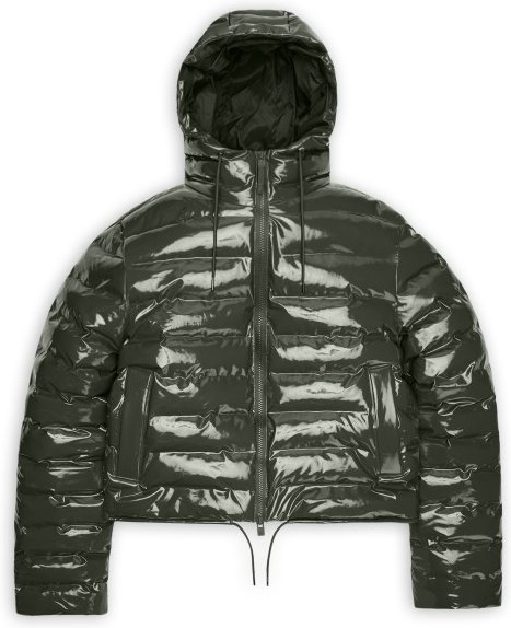 Thumbnail - Rains - Lohja Short Puffer Jacket W3T2 - Freizeitjacke Gr S oliv