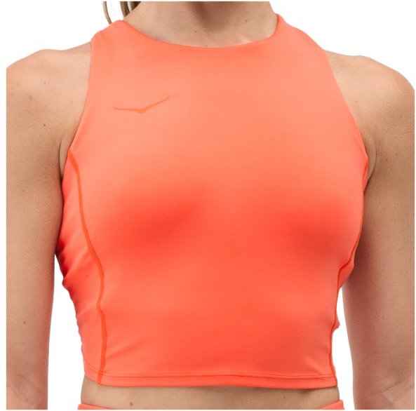 HOKA - Women's Elaro Crop Bra - Sport-BH Gr M rot