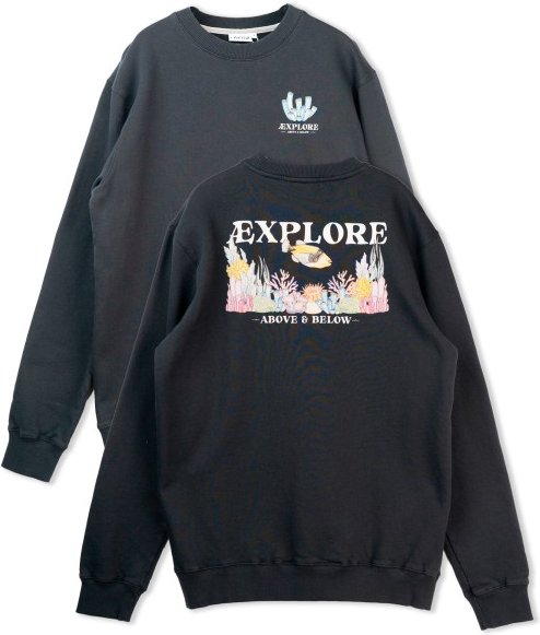 LAKOR - Underwater Garden Crewneck - Pullover Gr L schwarz