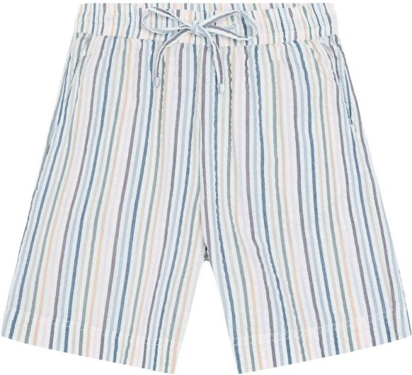 KnowledgeCotton Apparel - Women's Posey Seersucker Stripe Shorts - Shorts Gr XL grau/weiß