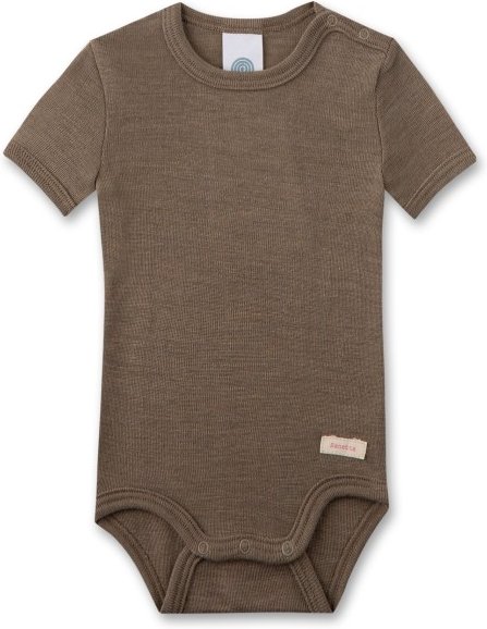 Sanetta - Kid's Wool Body S/S - Merinounterwäsche Gr 80/86 braun