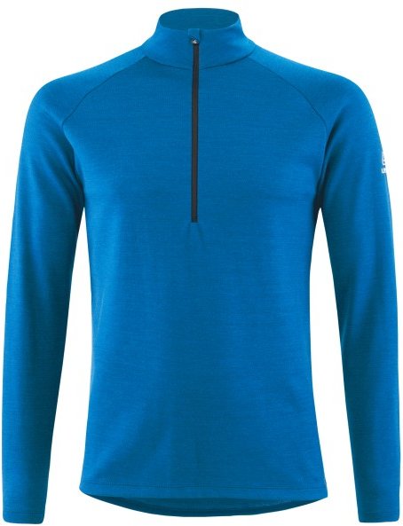 Löffler - Midlayer Transtex Merino - Merinolongsleeve Gr 48 blau