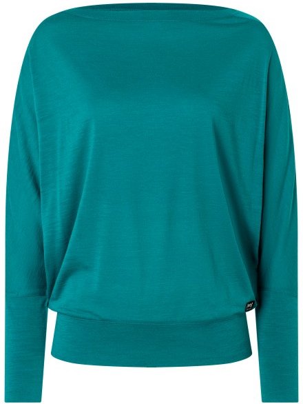 super.natural - Women's Kula Top - Merinopullover Gr L türkis