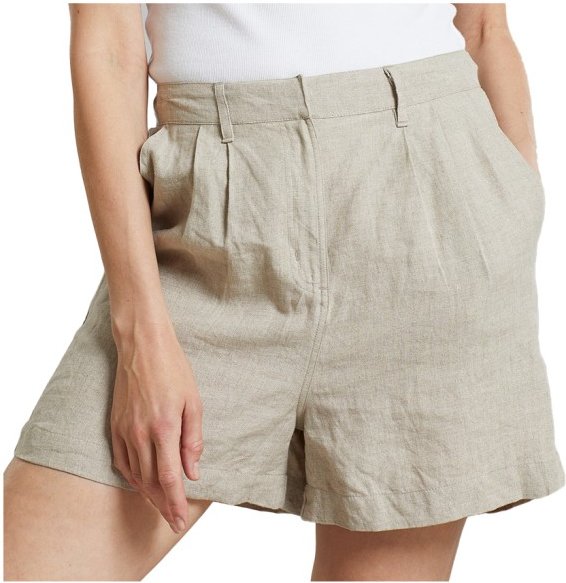 DEDICATED - Women's Shorts Djupvik Linen - Shorts Gr M beige