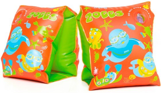 Zoggs - Kid's Zoggy Swim Bands - Schwimmhilfe Gr Years 1-6 rot/grün