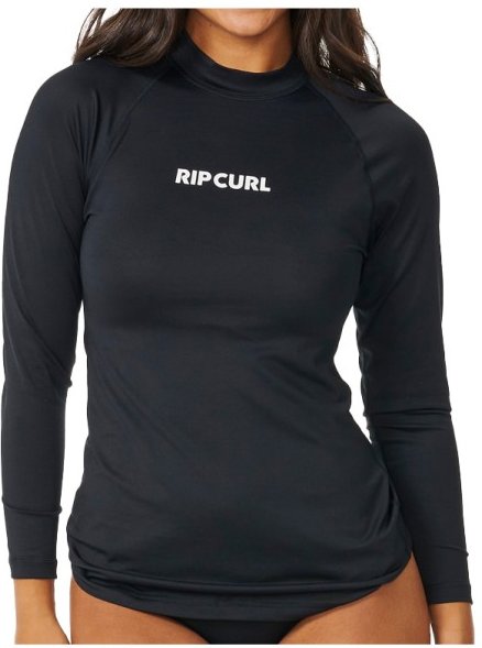 Rip Curl - Women's Classic Surf L/S UPF Rashguard - Lycra Gr XL schwarz