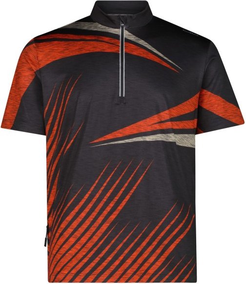 CMP - Half Zip T-Shirt - Radtrikot Gr 52 schwarz