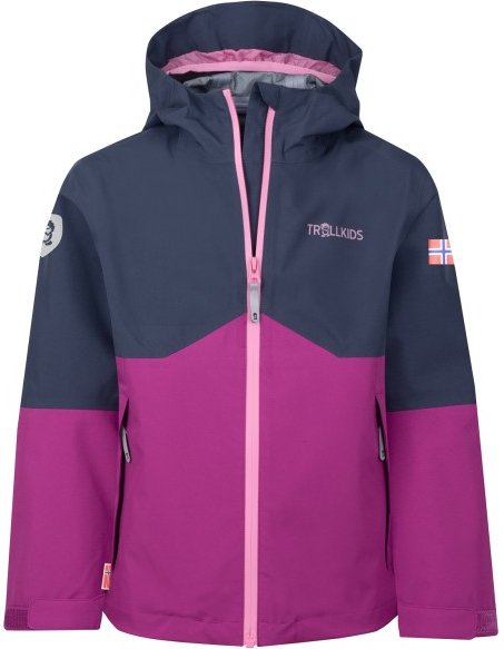 Trollkids - Kid's Gjende Jacket - Regenjacke Gr 140 blau/lila