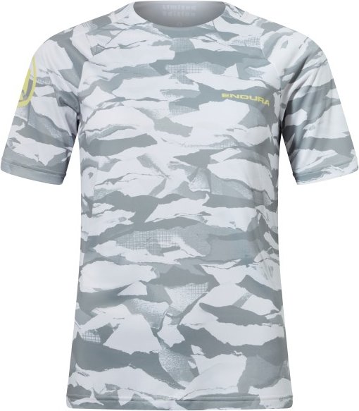 Thumbnail - Endura - Women's Mountain Camo LTD Printed S/S Tee - Radtrikot Gr XS grau