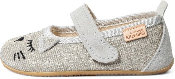 Living Kitzbühel - Kid's Schlafendes Kätzchen Ballerina - Hüttenschuhe Gr 26 grau