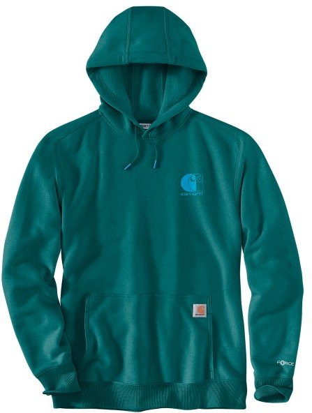 Carhartt - Signature Logo Sweatshirt - Hoodie Gr L blau/türkis