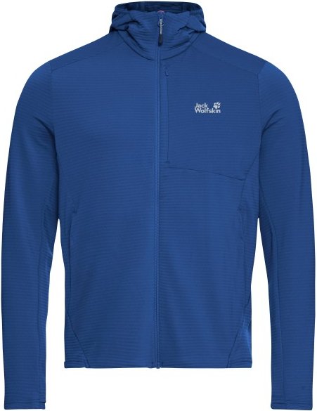 Jack Wolfskin - Litestride Hooded Fullzip - Fleecejacke Gr L blau