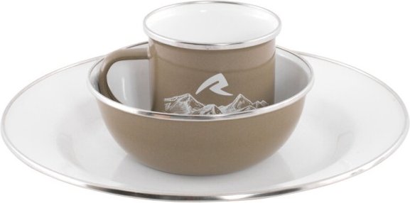Thumbnail - Robens - Tongass Single Emaille-Set - Geschirr-Set weiß