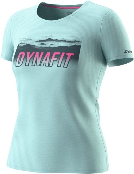 Dynafit - Women's Transalper Graphic S/S Tee - Funktionsshirt Gr L türkis/blau