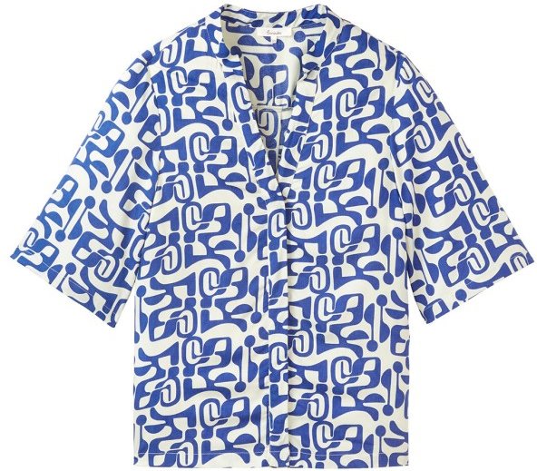 Thumbnail - Tranquillo - Women's Bluse aus Ecovero Viskose - T-Shirt Gr 38 blau