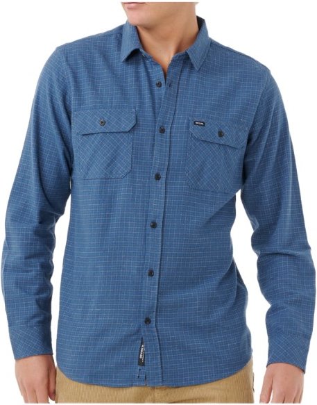 Thumbnail - Rip Curl - Classic Surf Checked In Flanne - Hemd Gr S blau