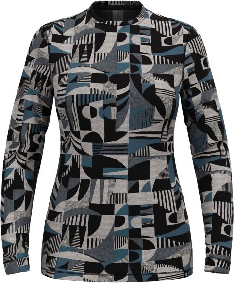Thumbnail - Odlo - Women's BL Top Crew Neck L/S Merino Heritage - Merinounterwäsche Gr XS grau