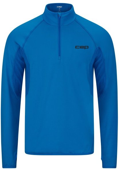 CEP - Core Run Thermal Zip L/S - Laufshirt Gr M blau