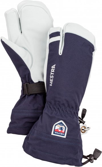 Hestra - Army Leather Heli Ski 3 Finger - Handschuhe Gr 6 blau