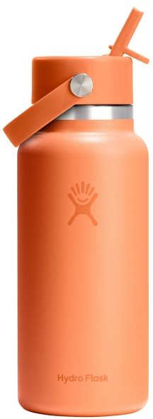 Hydro Flask - Wide Flex Straw Cap - Trinkflasche Gr 946 ml orange