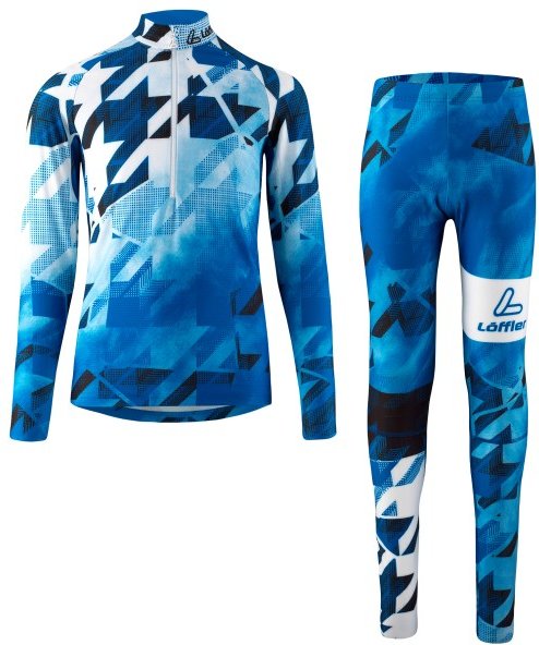 Löffler - Kid's Racesuit Worldcup 25 - Bekleidungsset Gr 164 blau