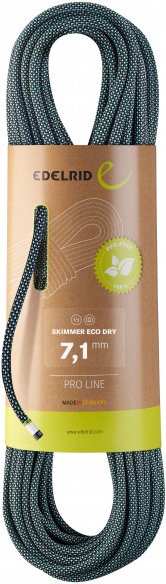 Edelrid - Skimmer Eco Dry 7,1 - Halbseil Gr 60 m beige