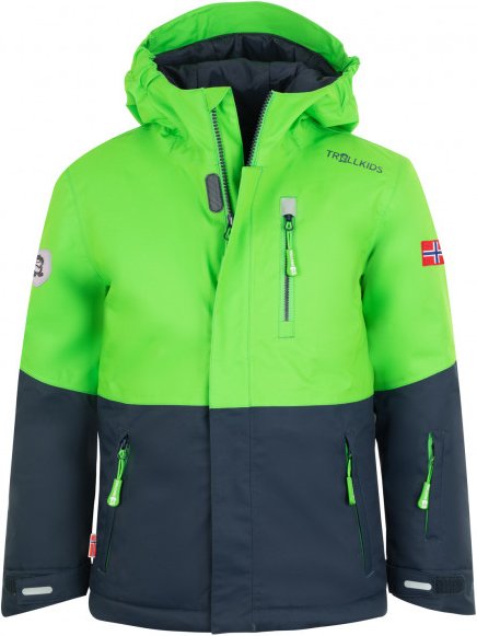 Trollkids - Kid's Hallingdal Jacket - Winterjacke Gr 128 grün/blau