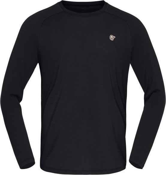 Norrøna - Femund PureUll L/S - Merinoshirt Gr XL schwarz
