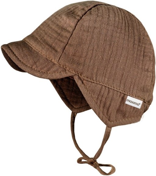 Thumbnail - maximo - Baby's Schildmütze m. Ohrenschutz - Cap Gr 45 cm braun
