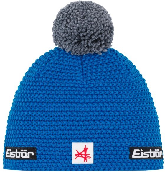Eisbär - Jamie Pompon Ski Austria - Mütze Gr One Size blau