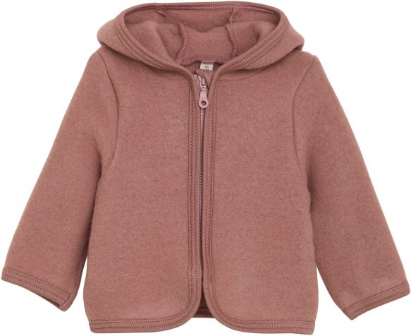 Huttelihut - Kid's Jacket Ears Wool Fleece - Merinojacke Gr 104 braun