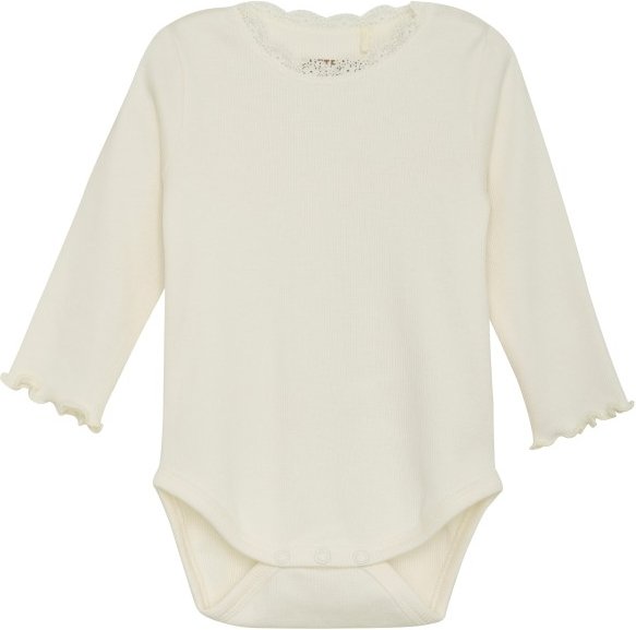 Huttelihut - Kid's Body L/S Rib Girl - Alltagsunterwäsche Gr 68 beige