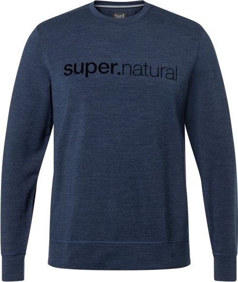 Thumbnail - super.natural - 3D Signature Crew - Pullover Gr XXL blau