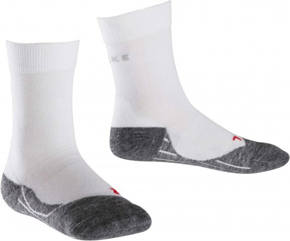 Falke - Falke RU4 Kids - Laufsocken Gr 27-30 grau/weiß