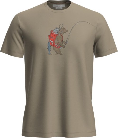 Icebreaker - Merino 150 Tech Lite S/S Tee Bear Catch - Merinoshirt Gr XXL beige
