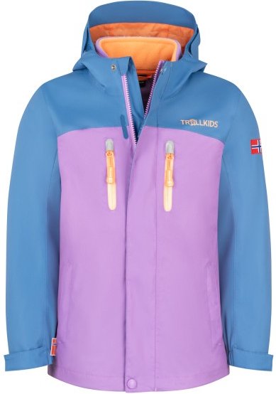 Trollkids - Girl's Bryggen 3in1 Jacket - Doppeljacke Gr 92 lila/blau