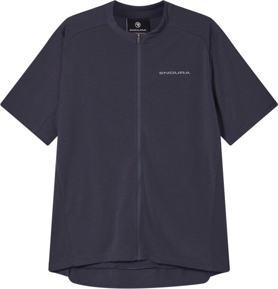 Endura - Loop S/S Zipped Jersey - Radtrikot Gr XL blau