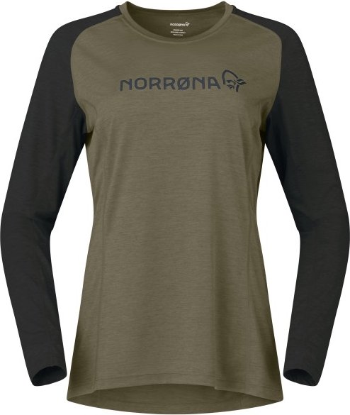 Norrøna - Women's Fjørå Equaliser Lightweight Long Sleeve - Radtrikot Gr S oliv