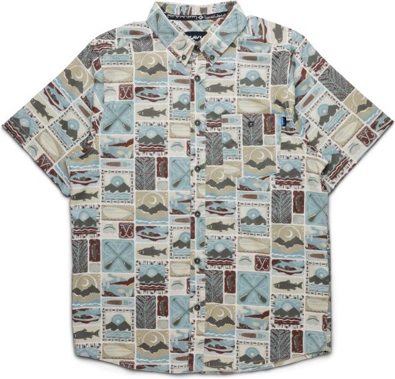 KAVU - River Wrangler - Hemd Gr L grau