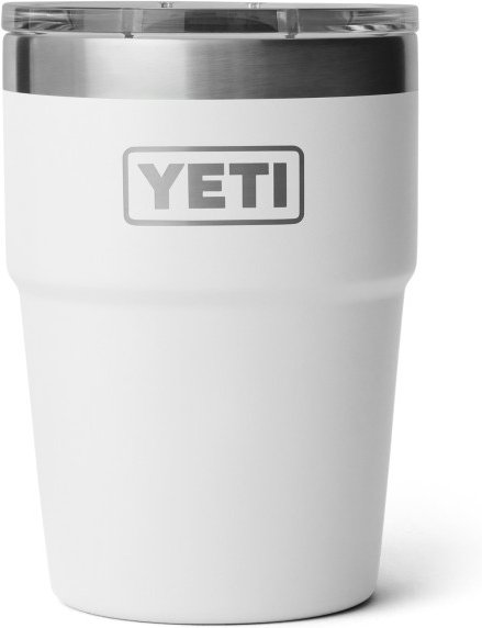 Yeti Coolers - Rambler Stackable Cup - Isolierbecher Gr 473 ml grau/weiß