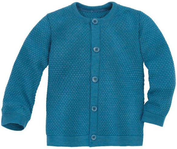 disana - Wabenstrick Jacke - Merinojacke Gr 98/104 blau