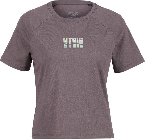 Stoic - Women's Hemp30 UtbySt. Crop Tee - T-Shirt Gr XS braun/grau