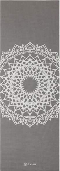 GAIAM - Marrakesh Yogamatte Printed - Yogamatte Gr 173 x 61 x 0,5 cm grau