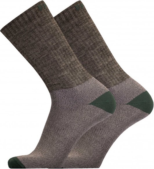 Thumbnail - UphillSport - Posio Hiking 3-Layer Merino - Wandersocken Gr 43-46 grau