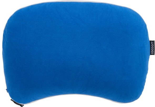 Cocoon - Air-Core Down Travel Pillow - Kissen Gr 30 x 41 cm blau/grau